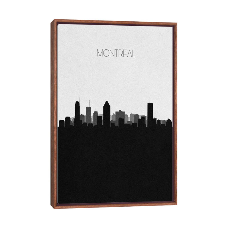 Montreal, Canada City Skyline by Ayse Deniz Akerman - Print on Canvas