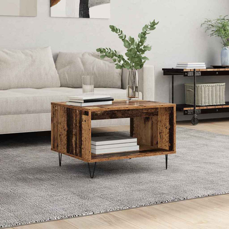 Coffee Table with Storage, Old Wood