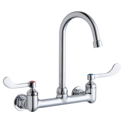 Pull Down Double Handle Kitchen Faucet With Deck Plate And Handles