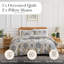 Ensemble de courtepointe légère surdimensionnée et facile d'entretien Persia par Southshore Fine Linens-102551877-102551878