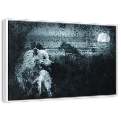 Loup solitaire blanc