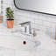 Robinet de salle de bain central à deux poignées avec drain Dean - Collection Chrome-82373806