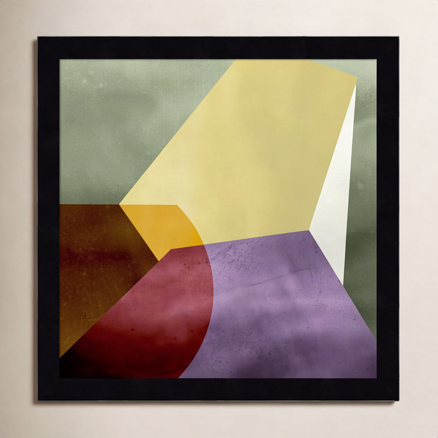 Flagler "Essentially Minimal VI" Print, 13" H x 13" W, Black