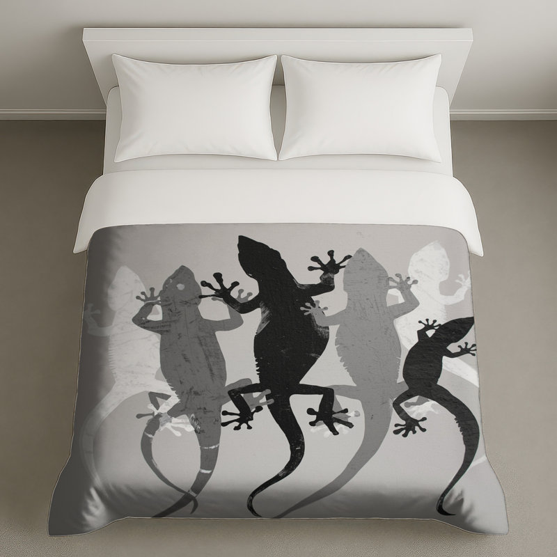 Housses de couette Gecko Silhouettes, Lit simple