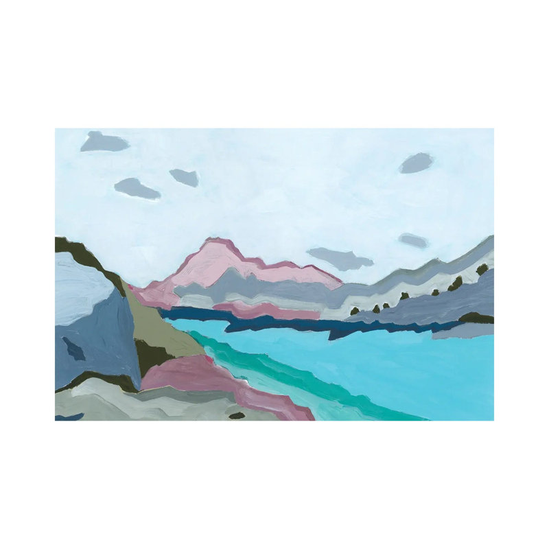 «Cool Waters», 2023 - impression d'art mural, 32 po x 48 po, Toile tendue avec châssis, Sans cadre