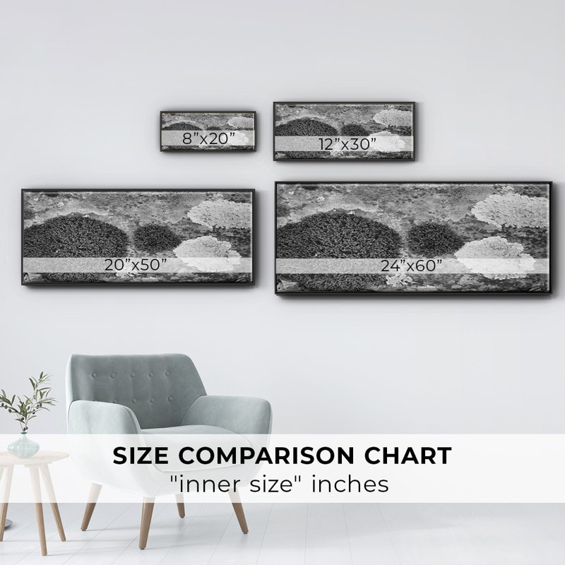 Found Textures XIX- Framed Canvas, 20" H x 50" W