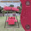 Balançoire, rouge, support avec 700 lb, 3-4