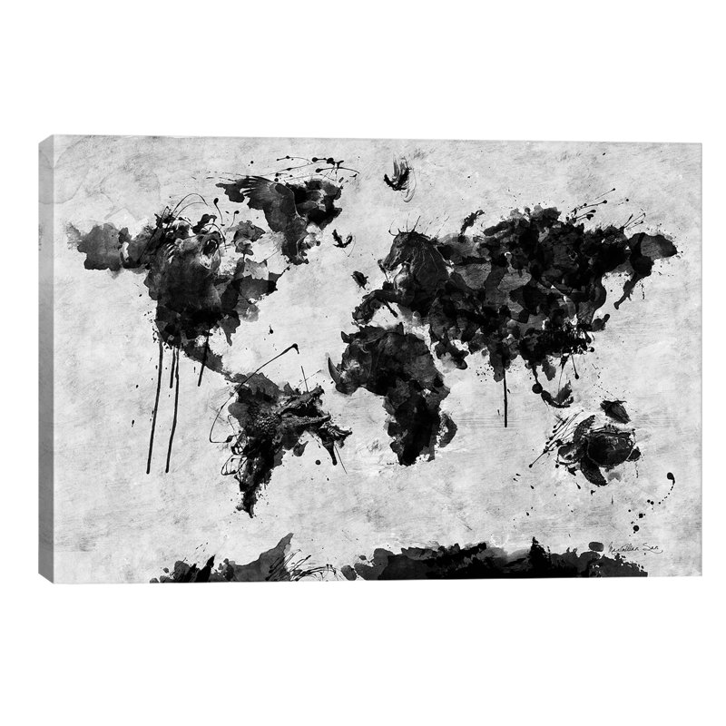 Wild World by Diego Tirigall - Wrapped Canvas Painting, 66.04 cm H x 45.72 cm W x 1.91 cm D