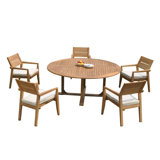 Vellore Outdoor - Piece Teak Dining Set