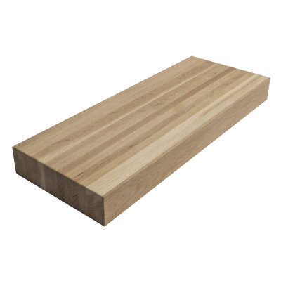 3 in. x 12 in. Thick Floating Stair Treads - White Oak / 72 in.