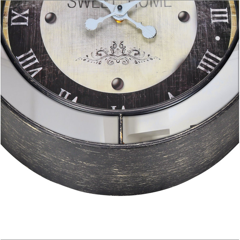 Clocks, 18" Round, Wall Clock, Mirror, Transitional