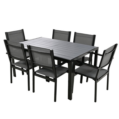 6 - Person Rectangular Outdoor Dining Set by Hokku Designs