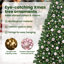 vidaXL Artificial Christmas Tree with 300 LEDs with Stand Green-1082833588