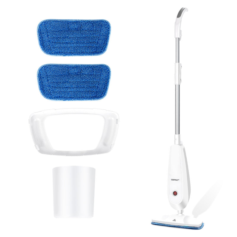 Nettoyeur à vapeur et vadrouille à vapeur Costway, Blanc