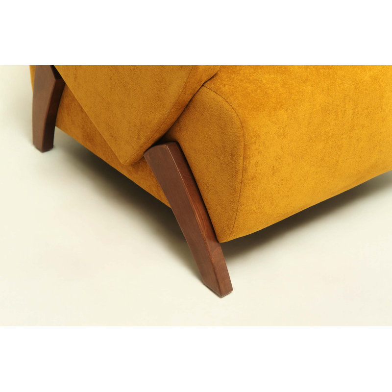 Chaise d'appoint en velours Monroe, Curcuma