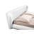 Vegan Leather Metal Wingback Storage Bed-87144514-87536291