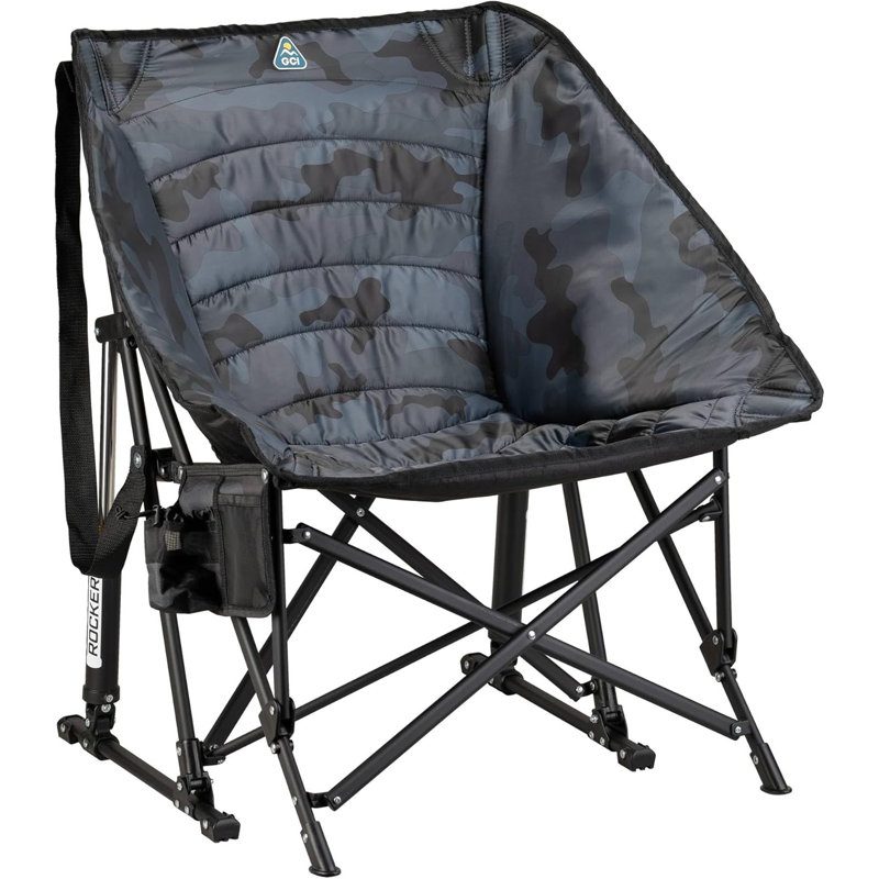 Chaise berçante Puff, Gris