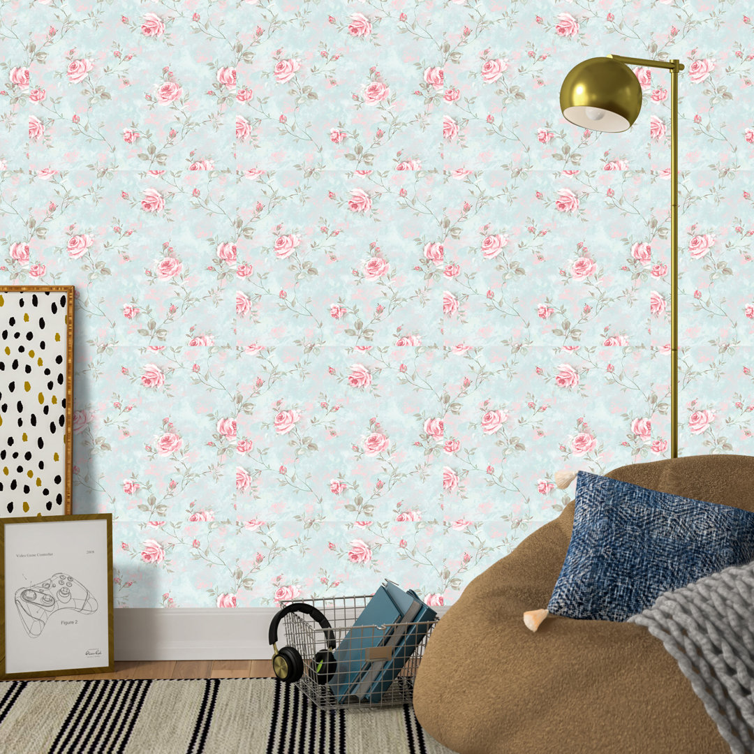 Giana Floral Roll Manhattan Comfort 