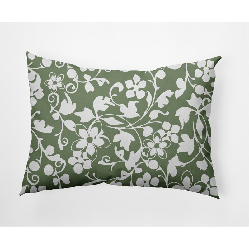 Coussin décoratif lombaire Evelyn, Sauge