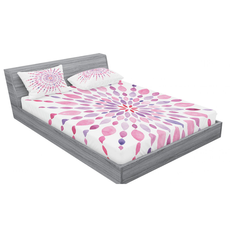 Mandala Microfiber Sheet Set, Queen Sheet Set + Fitted Sheet + 2 Pillowcases