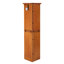 Armoire garde-manger à 4 coins - Maximisez l'espace de rangement Fabrication de finition antique en chêne pour l'unité de cuisine de 72 po avec poignées en métal American Home