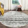 Bethlyn Striped Ivory/Charcoal Area Rug