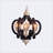 Cerro 6 - Light Manufactured Wood and Iron Geometric Chandelier