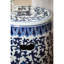 Tabouret de jardin en céramique, petit tabel latéral bleu et blanc, tabourets, tabourets d'appoint