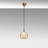 Scandinavian Style Chandelier, Adjustable Height, Metal Body with Glass Cap, 4.7 x 4.7 x 43.3 inches | E27 Socket, Max 40W | Vintage Yellow Finish | Perfect for Living Room, Dining Room & Entryways, IP20 Rated-617859567