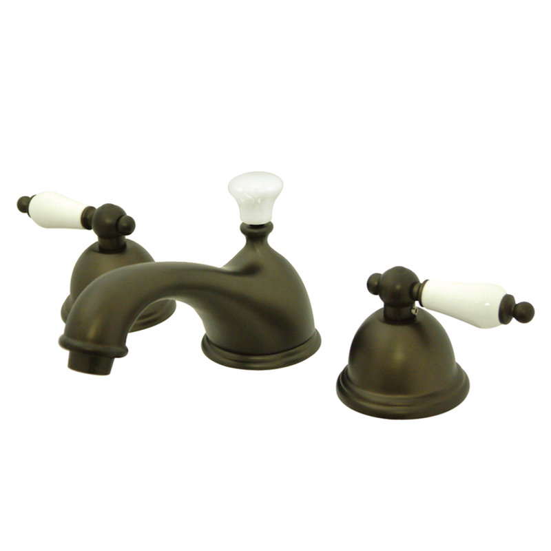 Widespread Bathroom Faucet with Drain Assembly, Oil Rubbed Bronze