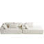 Canapé modulaire en chenille - L 108 po en forme de L avec 6 coussins, combinaison pour le salon, la chambre à coucher (méridienne droite), chambre d'amis avec canapé moderne et lisse-1452595306-1452595307