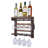 Mattalyn Wine Rack Box Wall Mount,Walnut