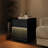 16" Mid-Century Modern Square Side Table With Light