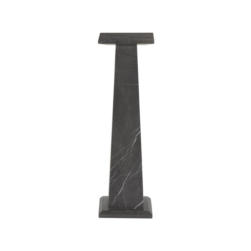 Piédestal Ellric 30 po, Grey Italian Marble