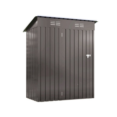 5X3 Ft Metal Outdoor Storage Shed, Tool Shed With Pitched Roof And Lockable Door Compact Metal Tool Shed For Garden, Backyard, Patio, Everyday Sundries And Bike Storage