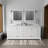 Double Bath Vanity with White Quartz Top-110822129