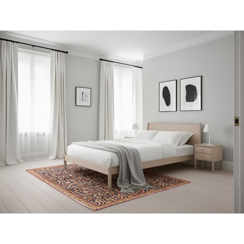 Tapis beige Southwestern, Rectangle 5 pi x 7 pi