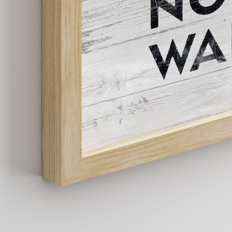«Make Love Not War Peace» sur papier, Encadré naturel, H 14 po x l 11 po