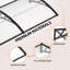 GUANSU-CN 51cm W x 8.2cm D Polycarbonate Cover Retractable Door / Window Awning-124532652