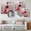 «Pink Avant Garde Fashion Ballet», impression d'art mural en métal fractal-1489900973