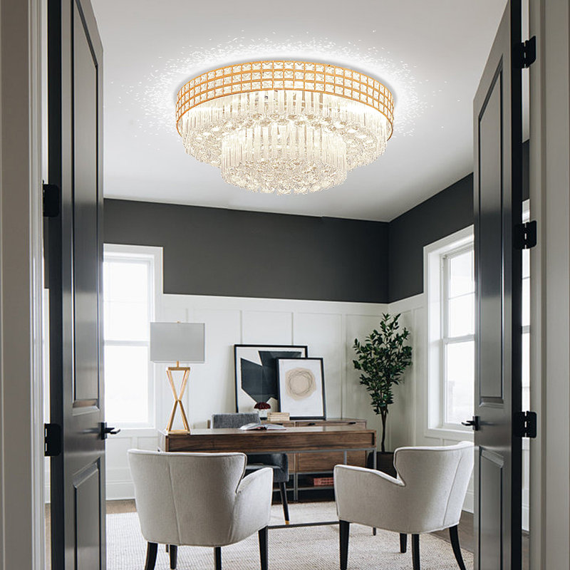 Lustre à 5 lumières DEL Heera, H 15 po x l 23,5 po x P 23,5 po