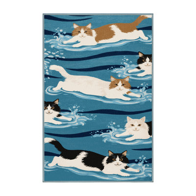  Tapis lavable Turkish Van Cats