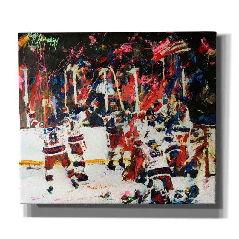 Latrista Latitude Run «USA Maricle On Ice» par Murray Henderson, reproduction d'art sur toile, H 26 po x l 30 po x P 1,5 po