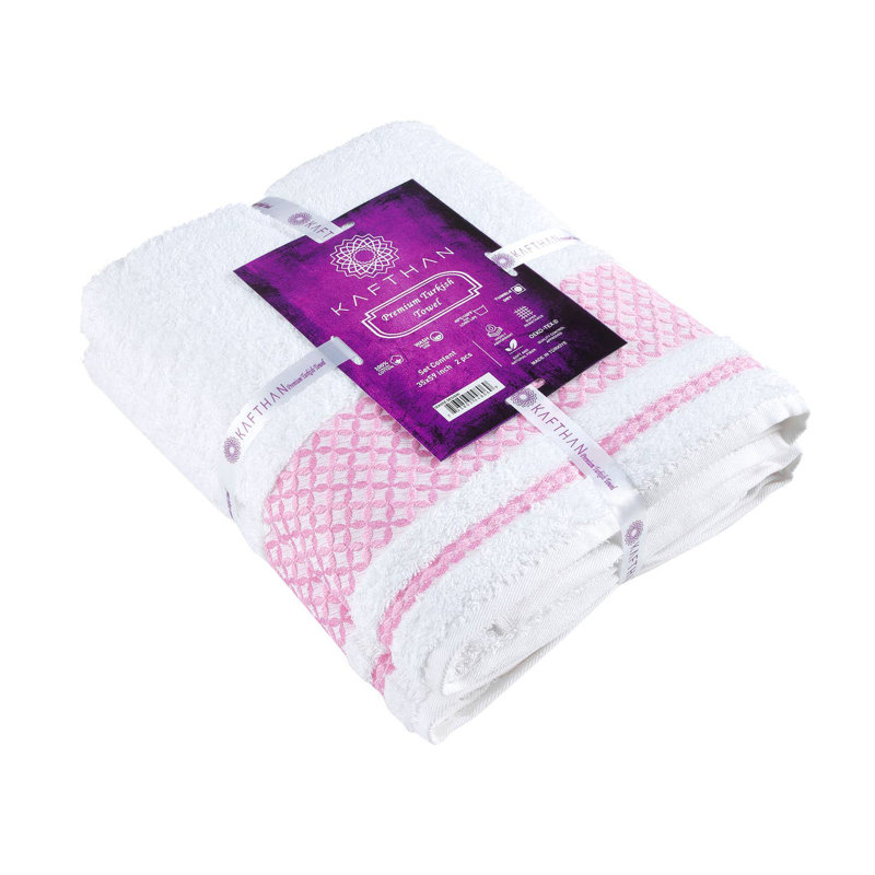 Serviettes de bain KAFTHAN, Blanc