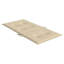  Ensemble de 4 coussins de chaise à dossier bas en tissu Oxford beige (100% polyester)