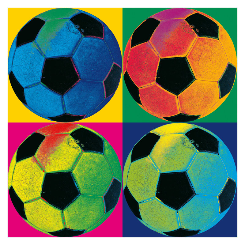 " Ball Four Soccer ", 30" H x 30" W x 1.25" D