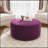 Luxurious Round Ottoman with Versatile Use, Perfect for Modern and Elegant Living Spaces-276055540