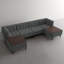 6 Seater Corduroy Sectional-1569261454