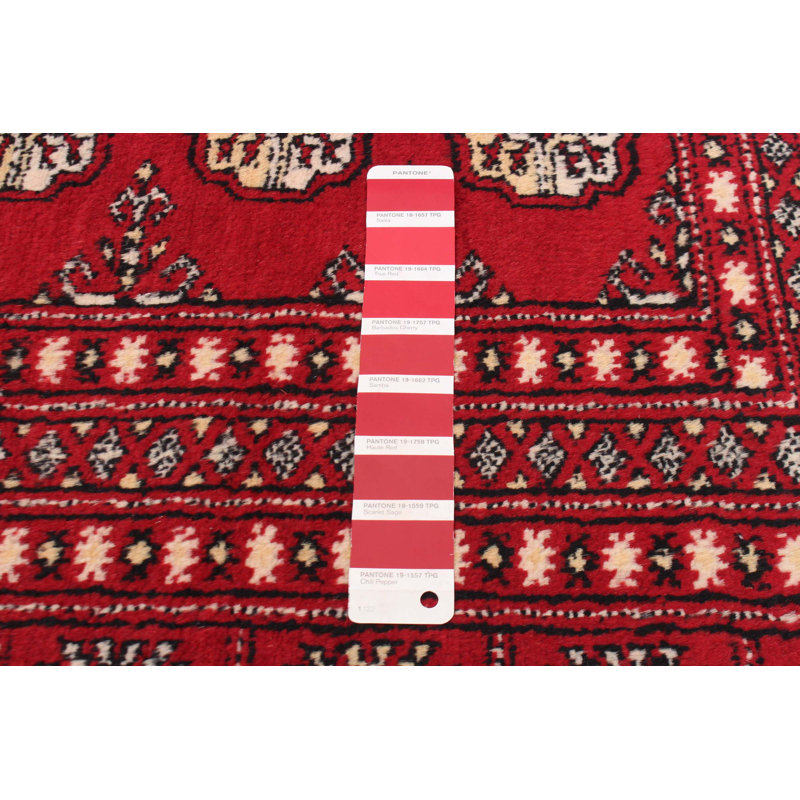 Tapis rouge foncé Finest Peshawar Bokhara 7 pi 11 po x 9 pi 6 po