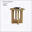 Ensemble de table 3 pièces de style contemporain avec base en arche, pour un style de vie moderne et esthétique-1844029091